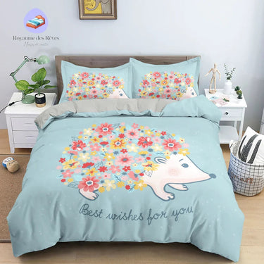 Housse de Couette Hérisson Fille